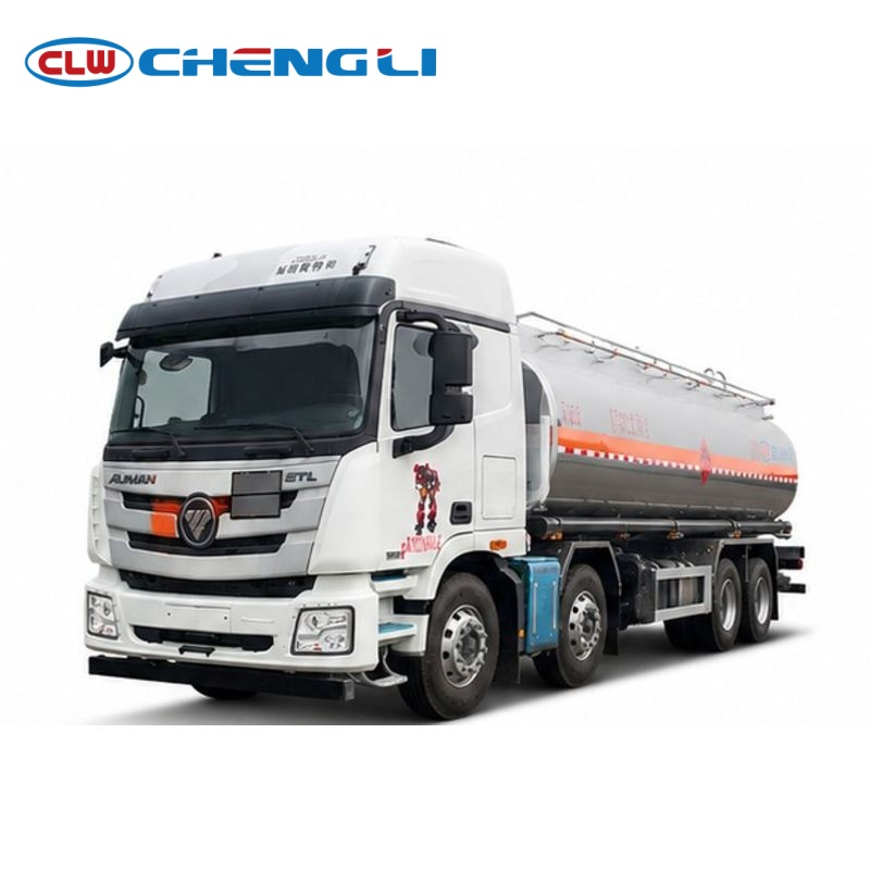 Camion-citerne en alliage d'aluminium Chengli Foton 8X4 pour la logistique de carburant en vrac pictures & photos