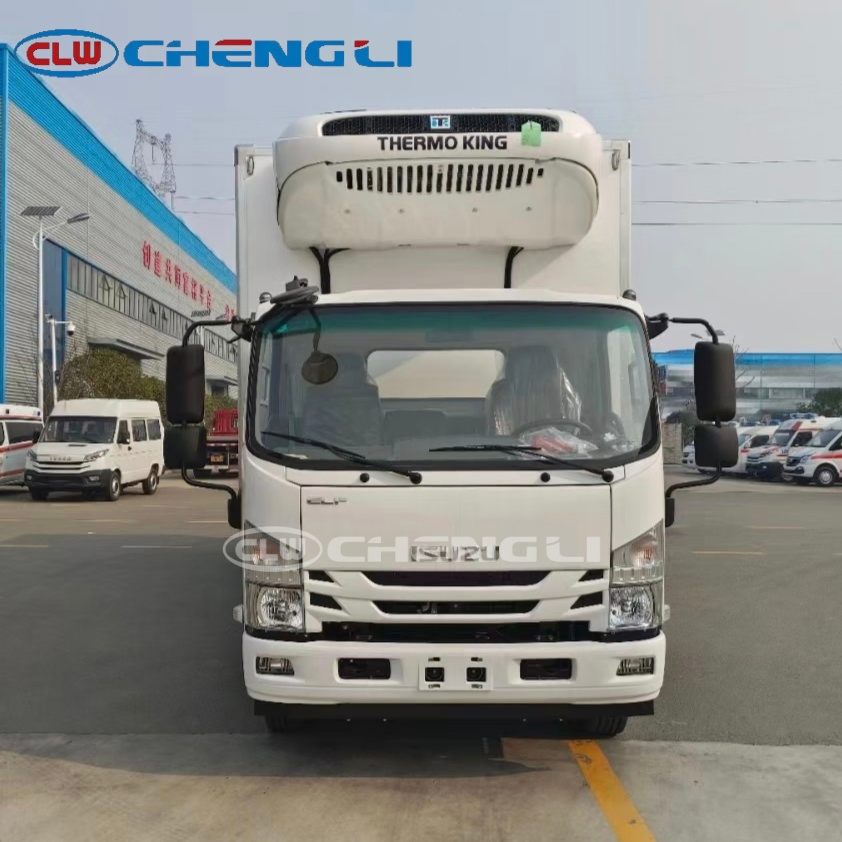 Lsuzu 700p Camion Réfrigéré 6800mm Caisson de Fret Unité Thermo King Camion Froid Optionnelle pictures & photos