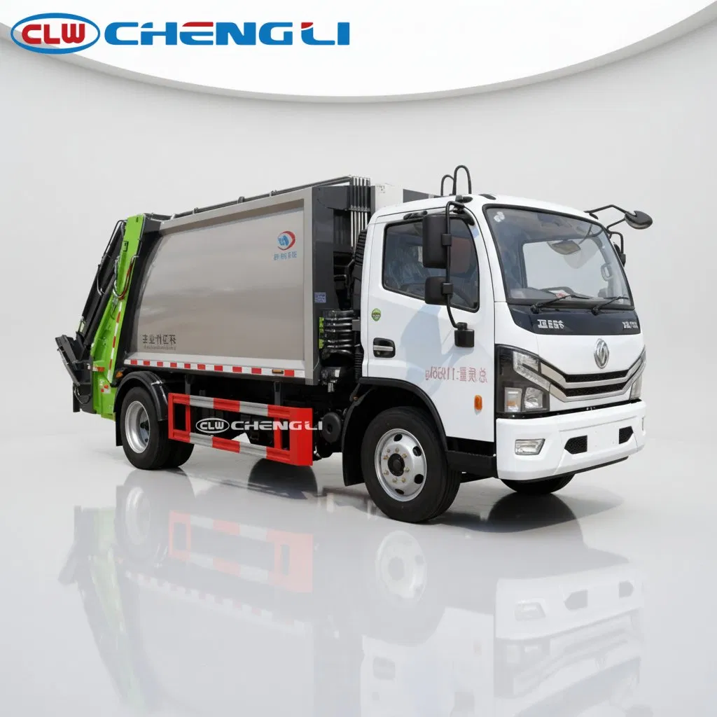 Benne à ordures ménagères Dongfeng 4×2 · 9 000 ou 10 000 L (en option)