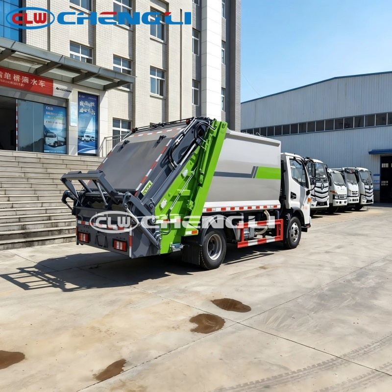 Benne à ordures ménagères JAC 4×2 · 8 m³