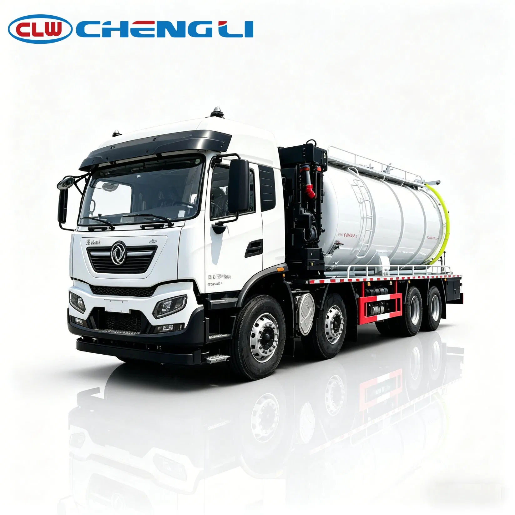 Camion de nettoyage des égouts combiné à jet et à aspiration de Dongfeng Kinland 8X4 pictures & photos